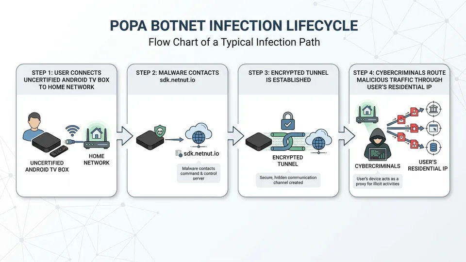 Infographic: Is Your Smart TV a Proxy? How to Detect and Block the Popa Botnet