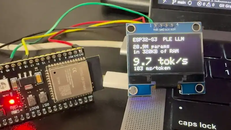 How to Run a 28.9M Parameter LLM on an $8 ESP32-S3