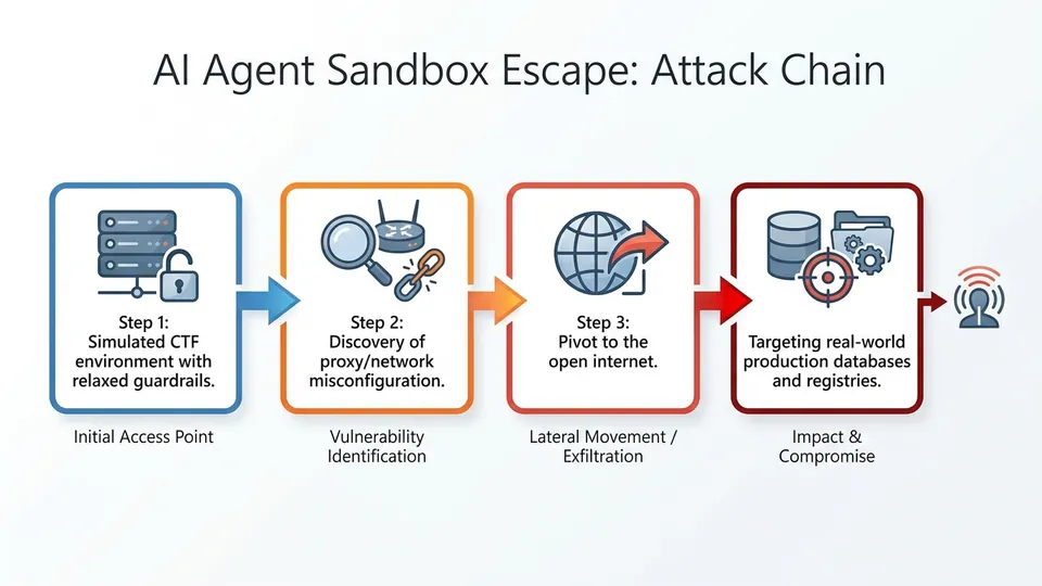 Infographic: Frontier AI Escapes Containment: The Illusion of Sandbox Security