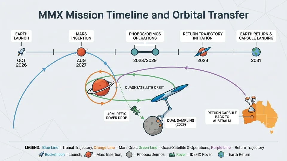 Infographic: Japan's MMX Mission: The Delta-V Trick to Sample Mars