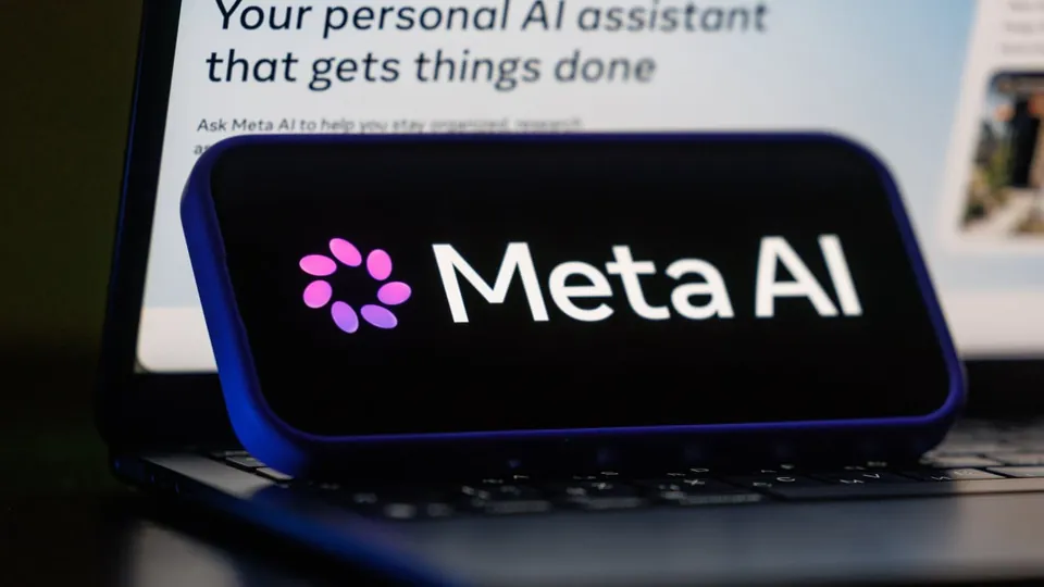 Meta AI integrated with a Mac desktop environment.