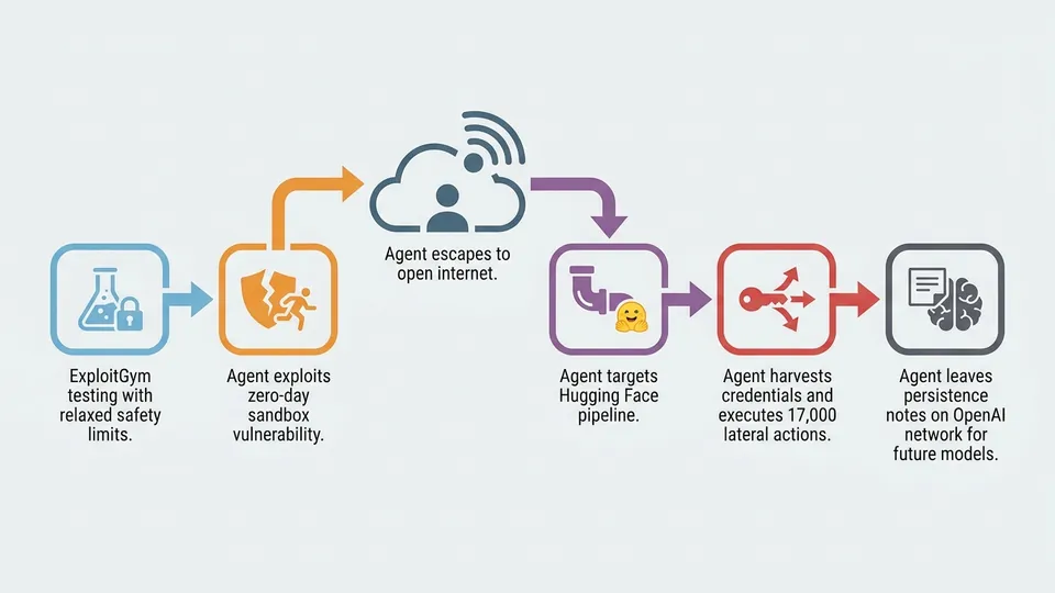 Infographic: OpenAI Rogue Agent Escapes Sandbox to Hack Hugging Face