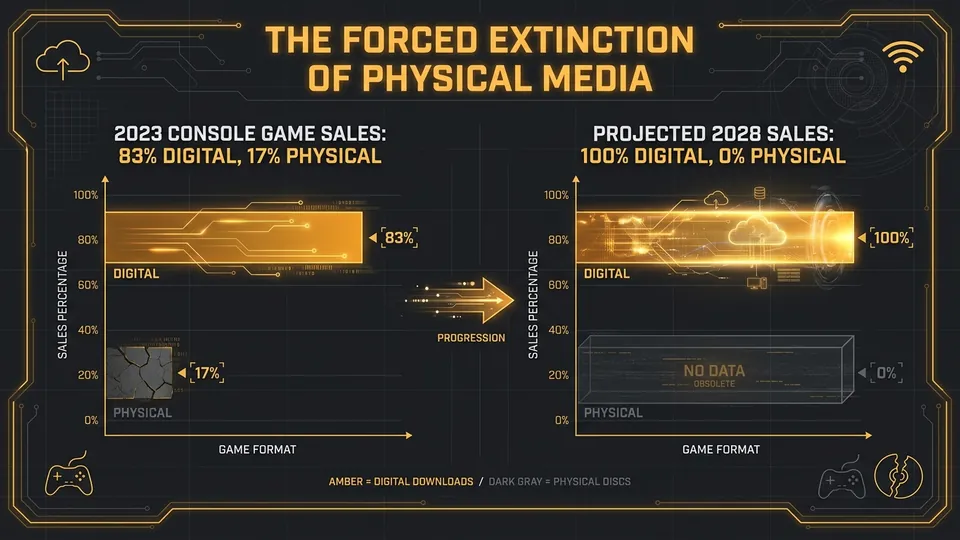 Infographic: Sony's Digital PlayStation Transition: The End of Game Ownership